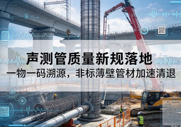 和林格尔声测管质量新规落地，一物一码溯源，非标薄壁管材加速清退